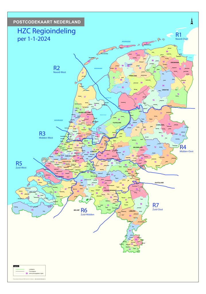 HZC Regio-indeling